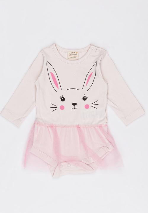 Soobe - Girls Printed Tutu Bodysuit Mid Pink