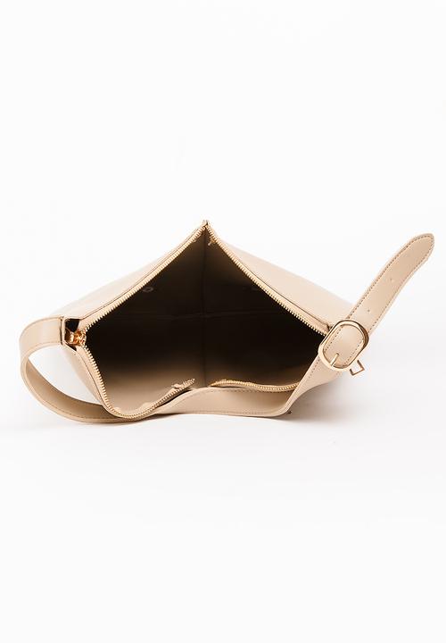 STYLE REPUBLIC - Embroidered Shoulder Bag Beige