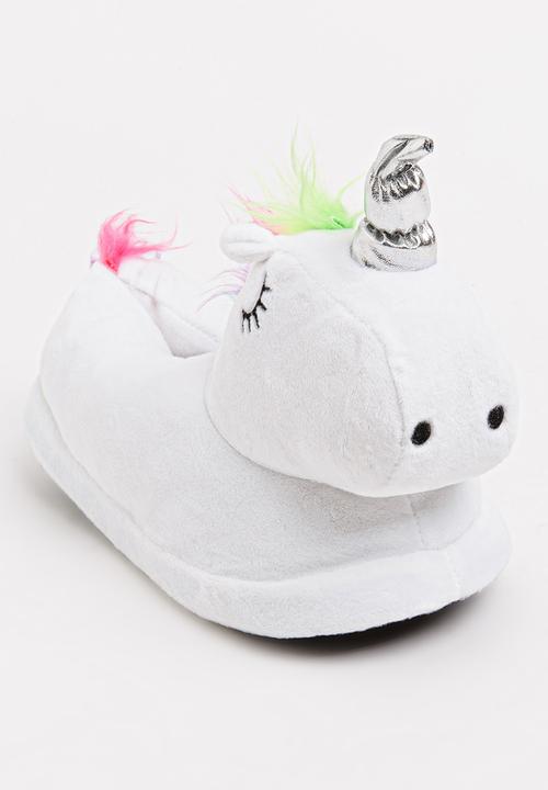 Pop Candy - Unicorn Slippers White