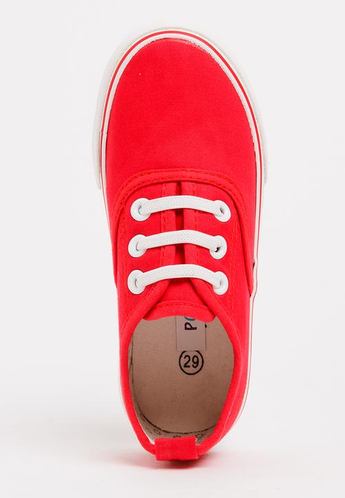 Pop Candy - Girls Canvas Sneaker Red