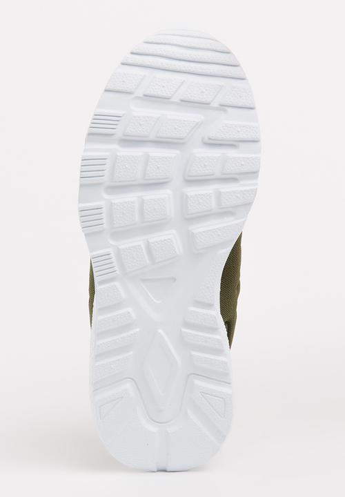 Pop Candy - Lace Up Sneaker Khaki Green