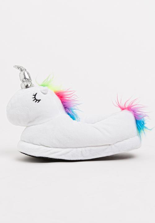 Pop Candy - Unicorn Slippers White