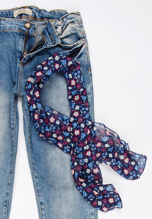 Soobe - Girls Straight Leg Jean Mid Blue