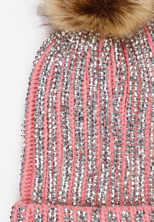 Pop Candy - Embellished Beanie Pink