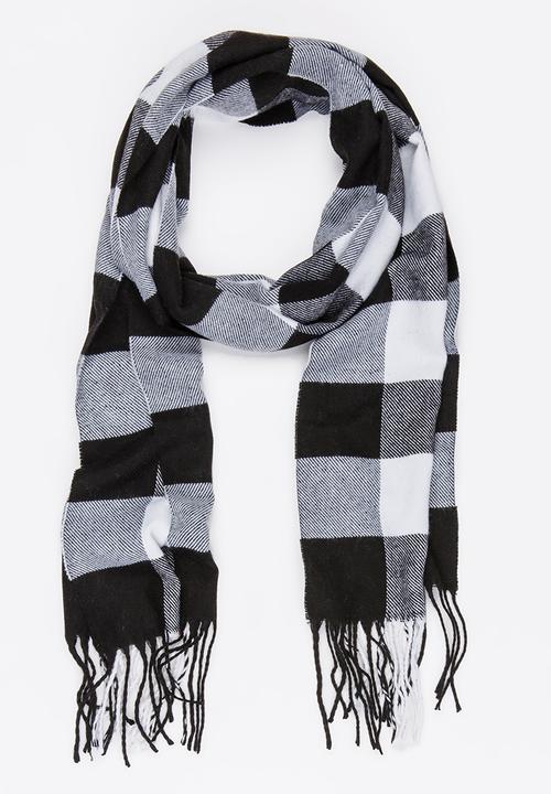 Pop Candy - Printed Scarf Black and White
