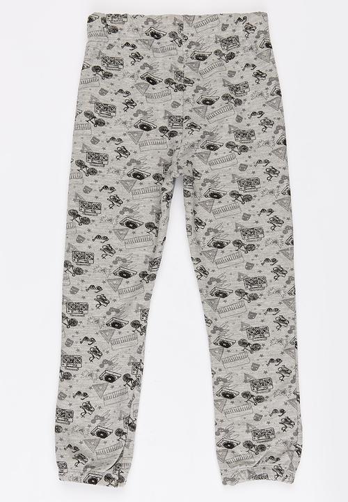 Soobe - Boys Printed Joggers Grey