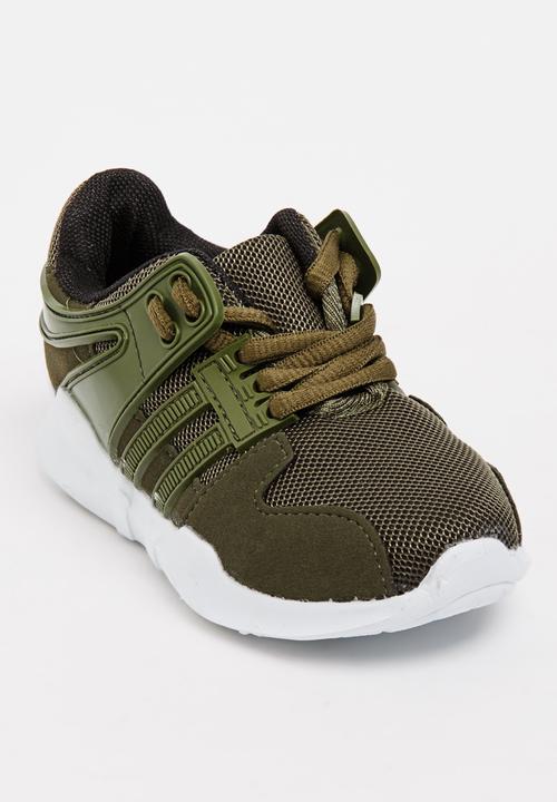 Pop Candy - Lace Up Sneaker Khaki Green