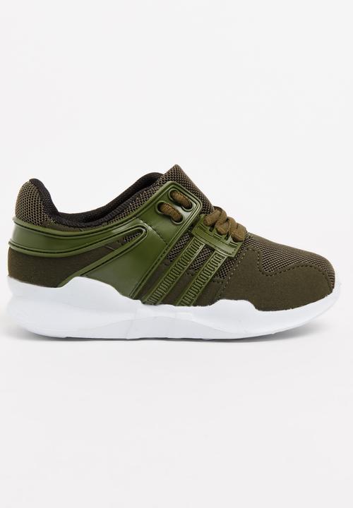 Pop Candy - Lace Up Sneaker Khaki Green
