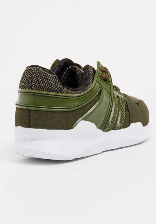Pop Candy - Lace Up Sneaker Khaki Green