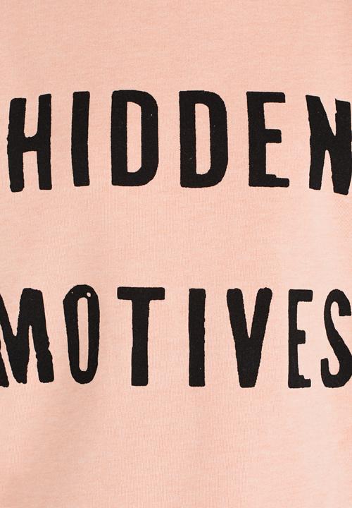 Name It - Printed Sweat Top Pale Pink