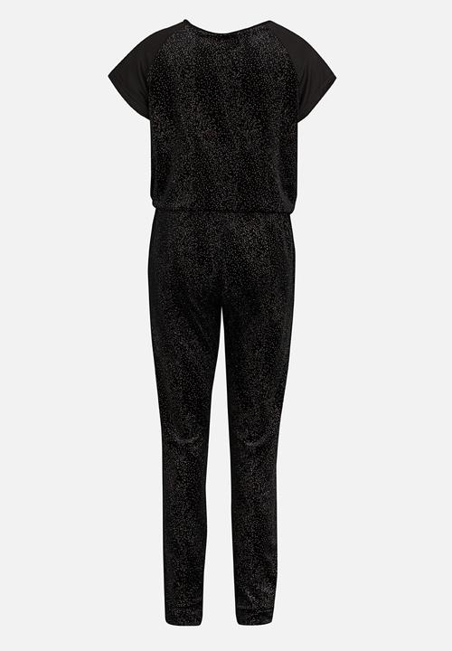 Name It - Girls Drawstring Jumpsuit Black