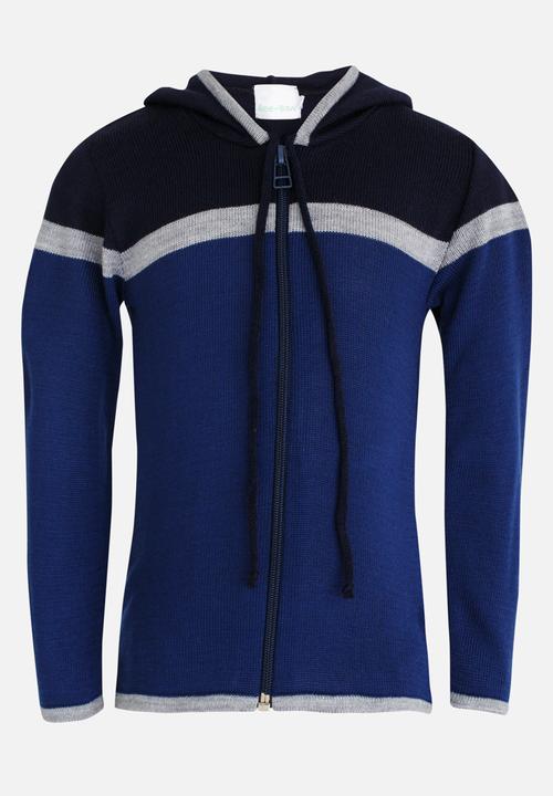 See-Saw - Zip Through Long Sleeve Hoodie Cardigan Navy