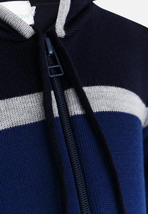 See-Saw - Zip Through Long Sleeve Hoodie Cardigan Navy