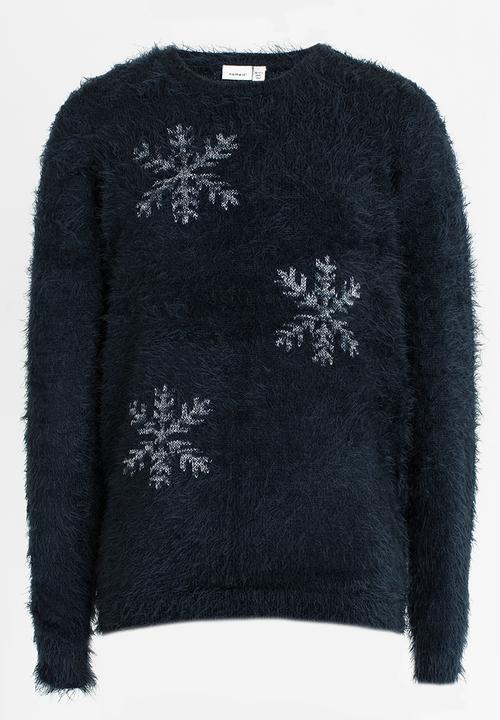Name It - Girls Knitted Top Dark Blue