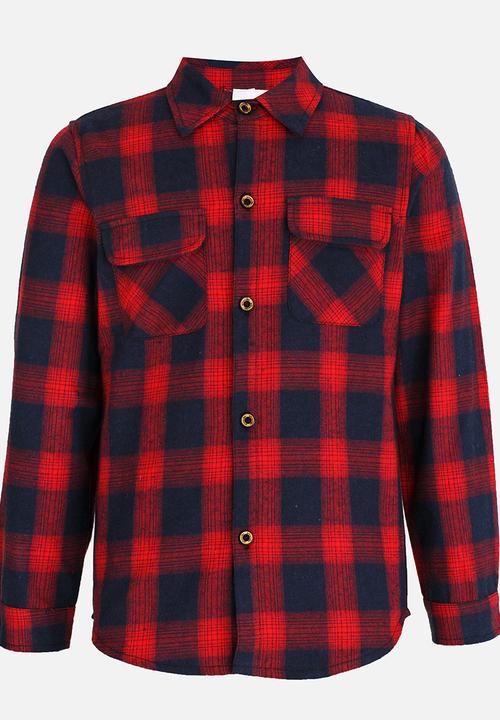 Pop Candy - Boys Long Sleeve Shirt Red