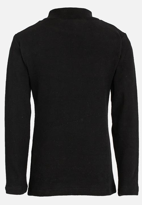 Pop Candy - Boys polo neck top - black