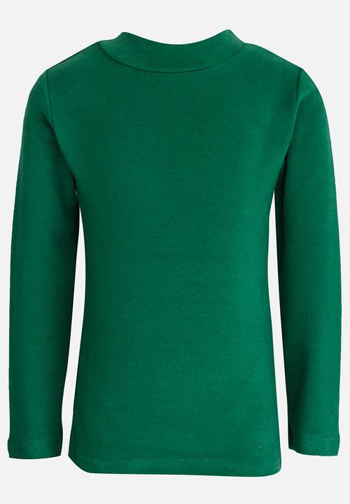 Pop Candy - Boys polo neck top - green