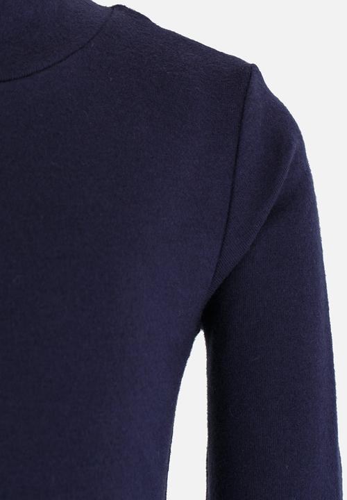Pop Candy - Boys polo neck top - navy 