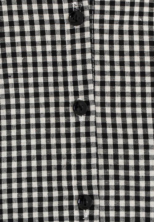 Pop Candy - Long sleeve check top - black & white