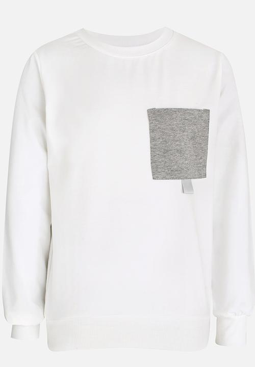 Pop Candy - Boys Long Sleeve Sweat Top White