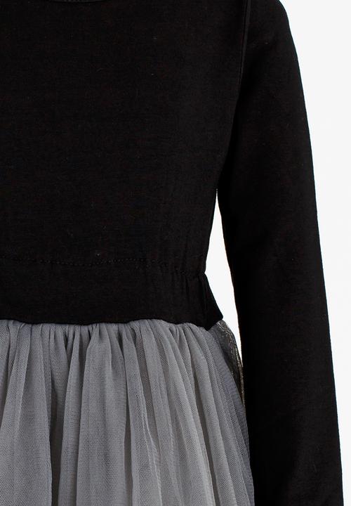 Pop Candy - Girls Long Sleeve Dress Grey