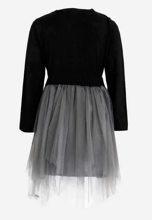 Pop Candy - Girls Long Sleeve Dress Grey