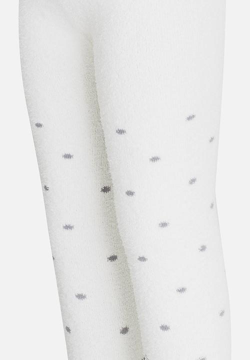 Pop Candy - Girls Printed Sock Legging White