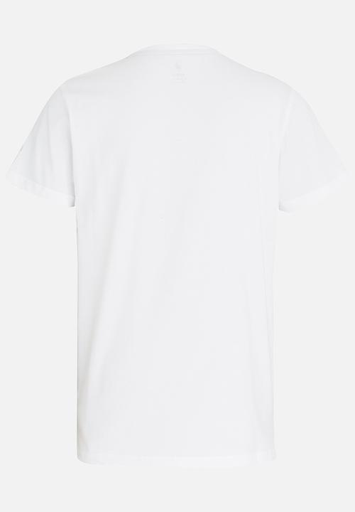 POLO - Boys Layton SS Printed Tee White