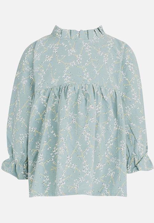 Pop Candy - Printed Long Sleeve Dress Mint