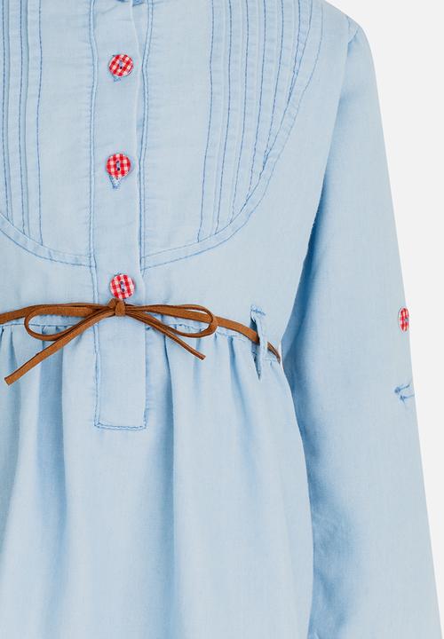 Pop Candy - Denim  Dress Multi-colour