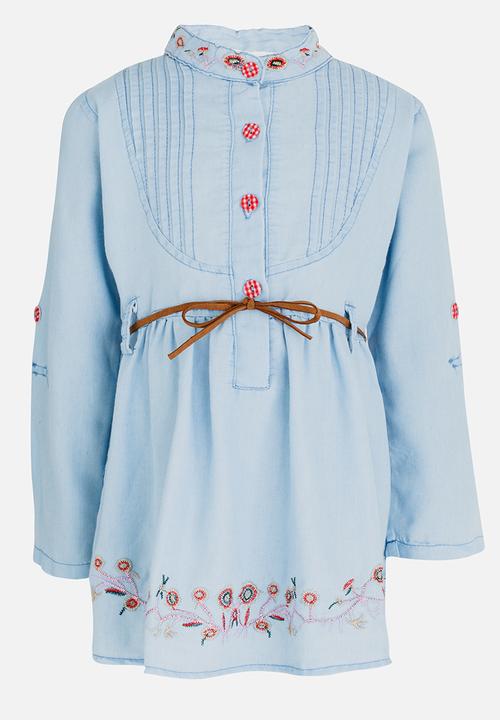 Pop Candy - Denim  Dress Multi-colour
