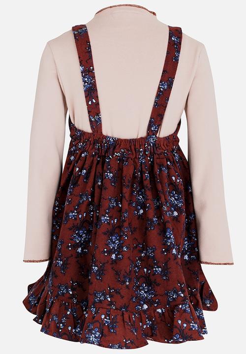 Pop Candy - Girls 2 Piece Dress Set Brown