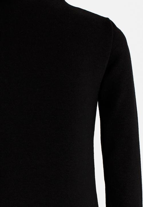 Pop Candy - Long Sleeve Polo Neck Black