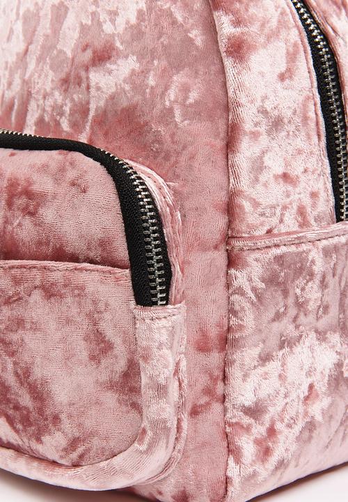 Pop Candy - Velour Backpack Mid Pink