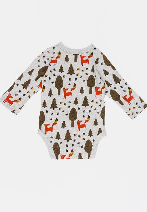 Soobe - Boys Printed Bodysuit Grey