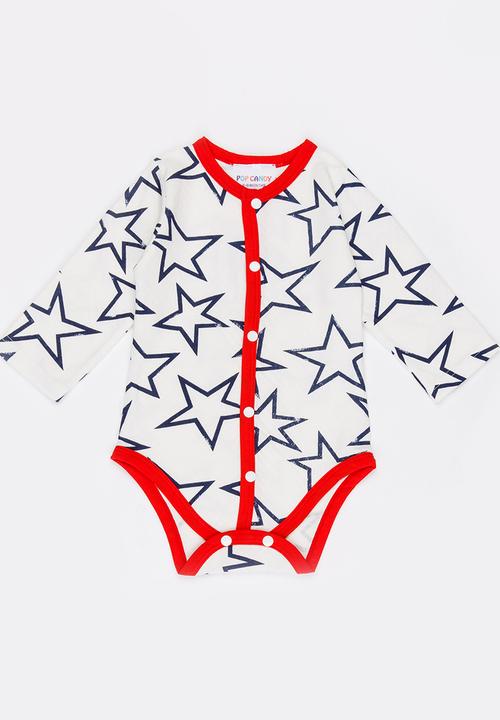 Pop Candy - Printed star bodysuit - multi