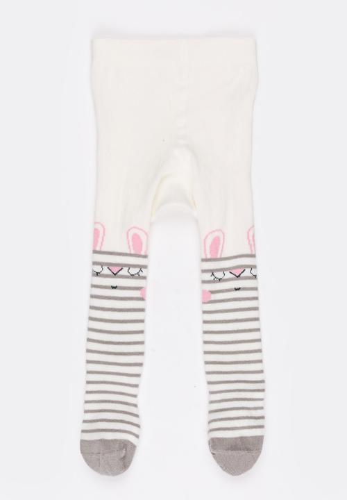 Soobe - Girls Stripe Socks Cream