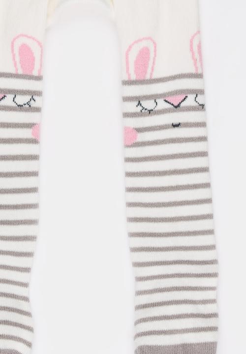 Soobe - Girls Stripe Socks Cream