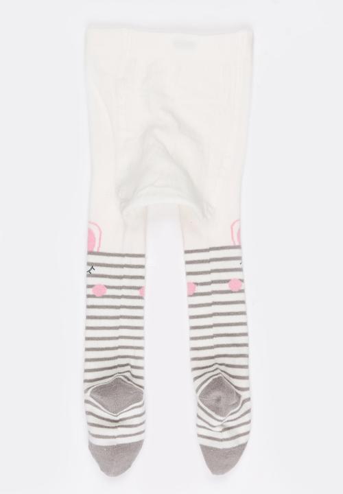 Soobe - Girls Stripe Socks Cream