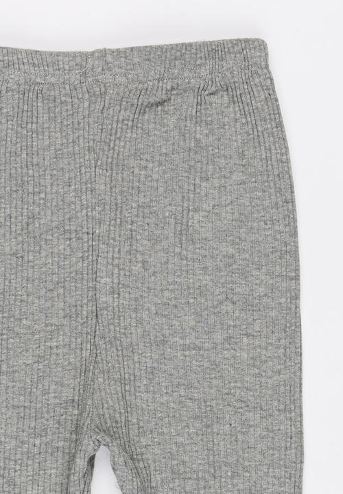 Pop Candy - Girls Ribbed Legging Grey