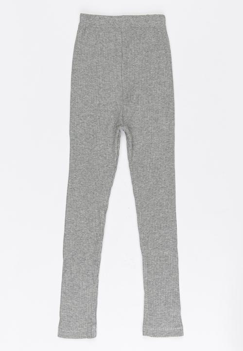 Pop Candy - Girls Ribbed Legging Grey