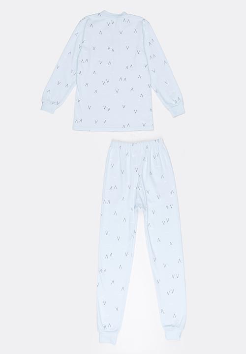 Pop Candy - Boys  Printed Sleep Set Pale Blue