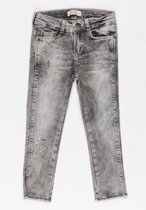 Soobe - Girls Straight Leg Jean Grey