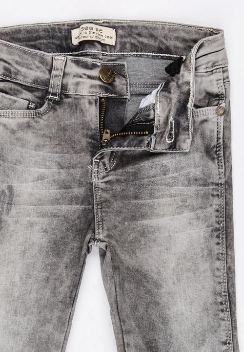 Soobe - Girls Straight Leg Jean Grey