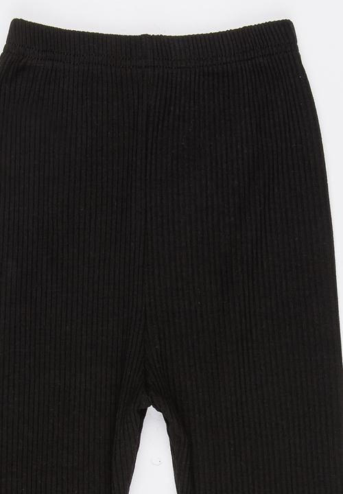Pop Candy - Girls Ribbed Legging Black