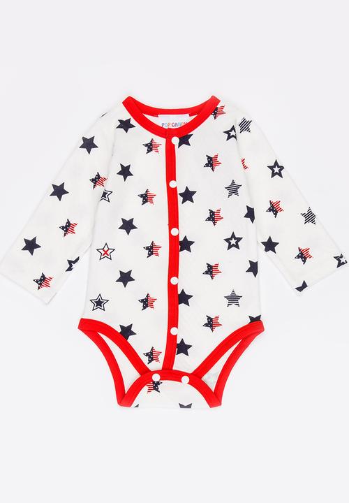 Pop Candy - Star print bodysuit - multi
