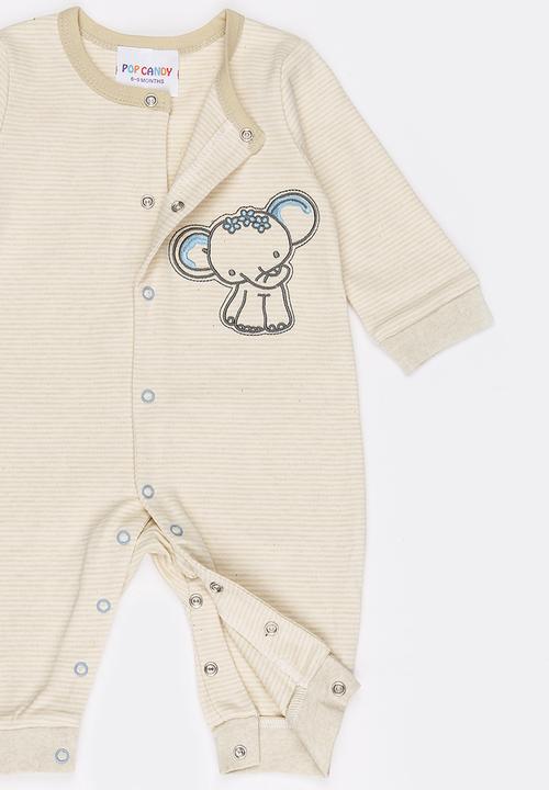 Pop Candy - Printed Sleepsuit Cream