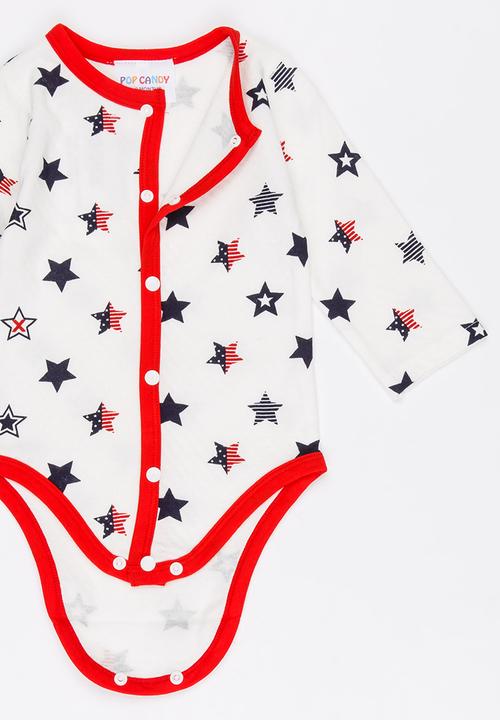 Pop Candy - Star print bodysuit - multi