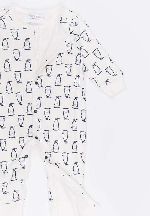 Pop Candy - Printed Sleepsuit White
