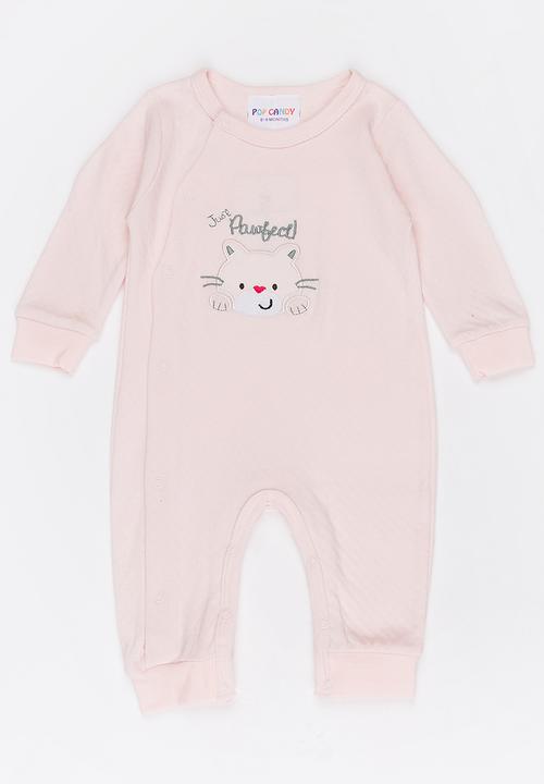 Pop Candy - Printed Sleepsuit Pale Pink